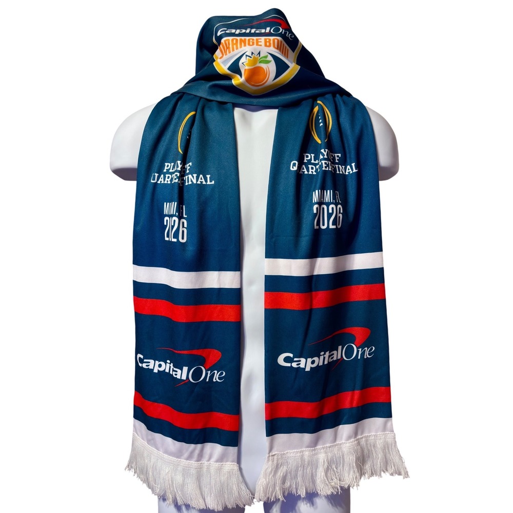 Capital 1 Orange Bowl Playoff Quarterfinal Miami FL 2026 Scarf Oregon vs TX Tech